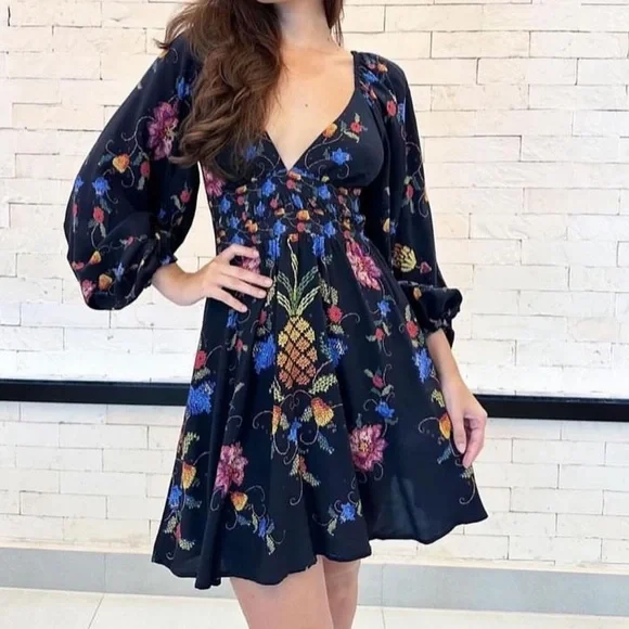 FARM Rio Fruits Short Dress Size S - Picture 3 of 12